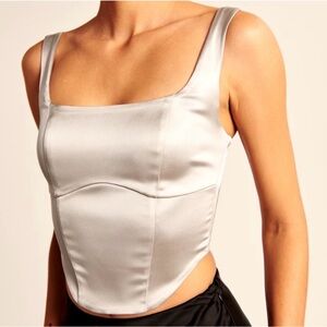 Abercrombie & Fitch Satin Cream Camisole